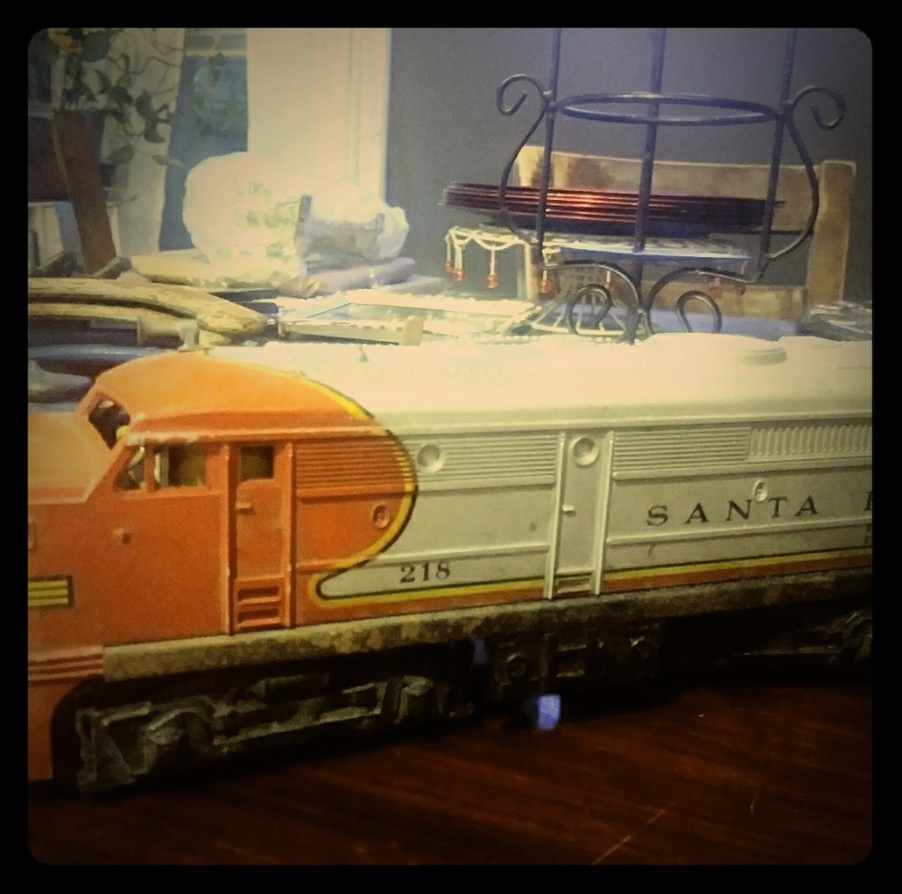 Vintage metal Train